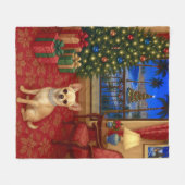 Chihuahua-Feiertag Fleecedecke (Vorderseite (Horizontal))