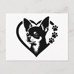 Chihuahua Feiertagspostkarte