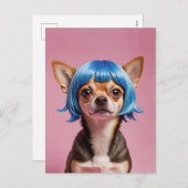 Chihuahua Feiertagspostkarte (Vorne/Hinten)