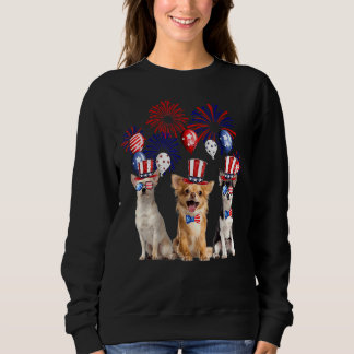 Chihuahua Feuerwerk Sonnenbrille America Dog 4. J Sweatshirt