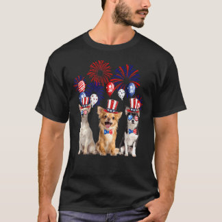 Chihuahua Feuerwerk Sonnenbrille America Dog 4. J T-Shirt