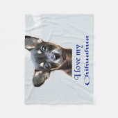 Chihuahua Fleece Blanket (Vorderseite)