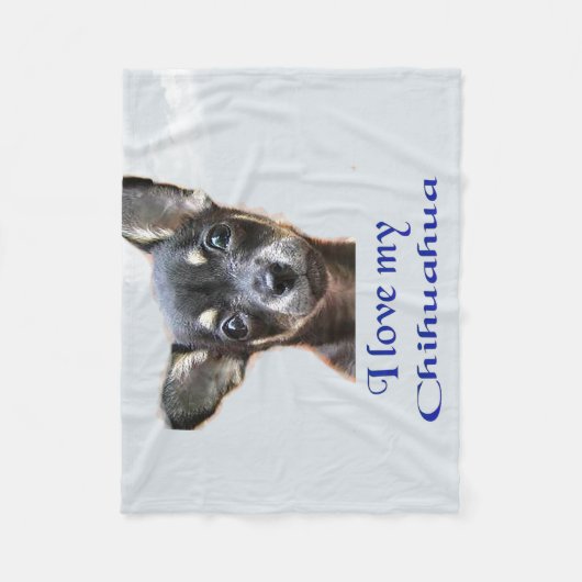Chihuahua Fleece Blanket (Vorderseite)