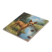 Chihuahua Fliese (Seite)