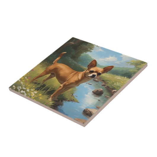 Chihuahua Fliese (Seite)