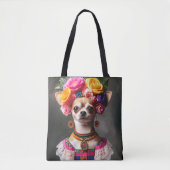 Chihuahua Frida Kalo Museum Meisterwerk Fantastisc Tasche (Vorderseite)