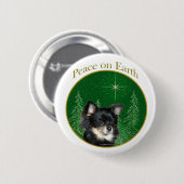 Chihuahua-Frieden Button (Vorne & Hinten)
