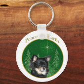 Chihuahua-Frieden Schlüsselanhänger (Vorderseite)