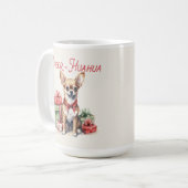 Chihuahua Funny Christmas Dog Kaffee Tasse (Vorderseite Links)