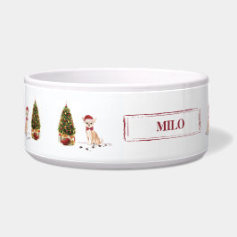 Chihuahua Funny Christmas Dog mit Baum Napf