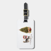 Chihuahua Funny Christmas Dog Tree Gepäckanhänger (Vorderseite vertikal)