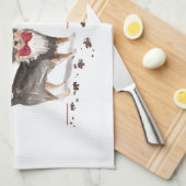 Chihuahua Funny Christmas Dog Tree Geschirrtuch (Viertel Falte)