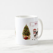 Chihuahua Funny Christmas Dog Tree Kaffeetasse (VorderseiteRechts)