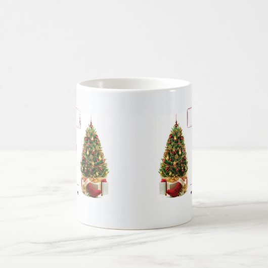 Chihuahua Funny Christmas Dog Tree Kaffeetasse (Mittel)