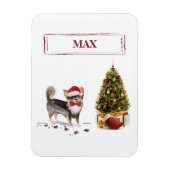 Chihuahua Funny Christmas Dog Tree Magnet (Vertikal)