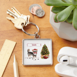Chihuahua Funny Christmas Dog Tree Schlüsselanhänger