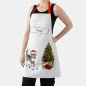 Chihuahua Funny Christmas Dog Tree Schürze (InSitu)