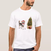 Chihuahua Funny Christmas Dog Tree T-Shirt (Vorderseite)