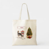 Chihuahua Funny Christmas Dog Tree Tragetasche (Rückseite)