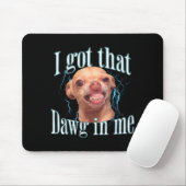 Chihuahua Funny Meme  Mousepad (Mit Mouse)