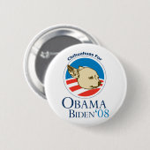 Chihuahua für Obama Button (Vorne & Hinten)