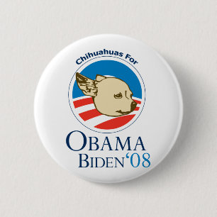 Chihuahua für Obama Button