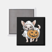 Chihuahua Geist Hund Halloween Magnet (Vorderseite/Rückseite)