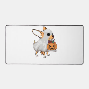 Chihuahua-Geist-Kürbis-Halloween-Shirt Schreibtischunterlage