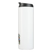 Chihuahua Geo Silhouette Kariert Thermosbecher (Nach rechts gedreht)