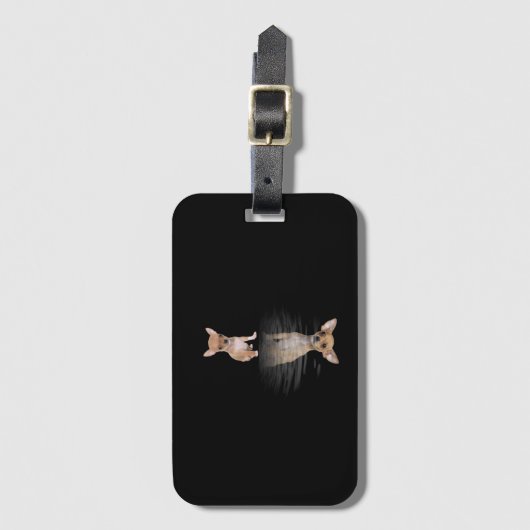 Chihuahua Gepäckanhänger (Vorderseite Vertikal)