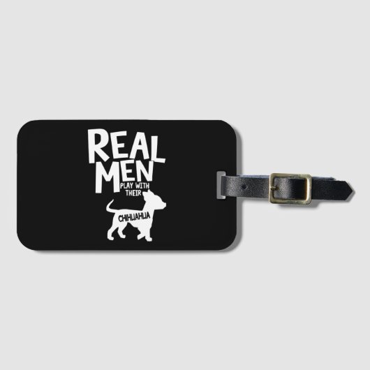 Chihuahua Gepäckanhänger (Vorderseite (Horizontal))