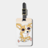 Chihuahua-Gepäckanhänger Gepäckanhänger (Vorderseite vertikal)
