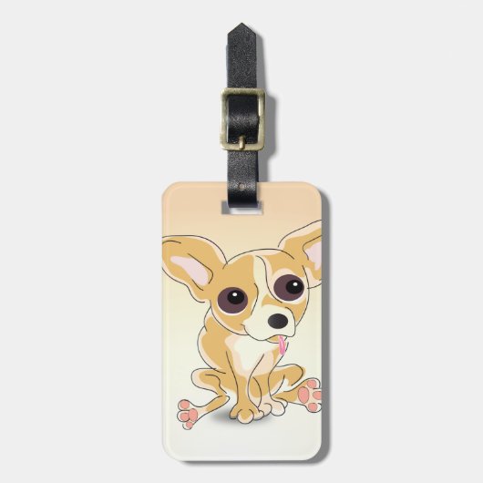 Chihuahua-Gepäckanhänger Gepäckanhänger (Vorderseite vertikal)