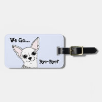 Chihuahua-Gepäckmarke lächeln