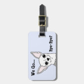Chihuahua-Gepäckmarke lächeln Gepäckanhänger (Vorderseite vertikal)