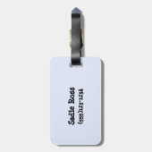 Chihuahua-Gepäckmarke lächeln Gepäckanhänger (Rückseite vertikal)