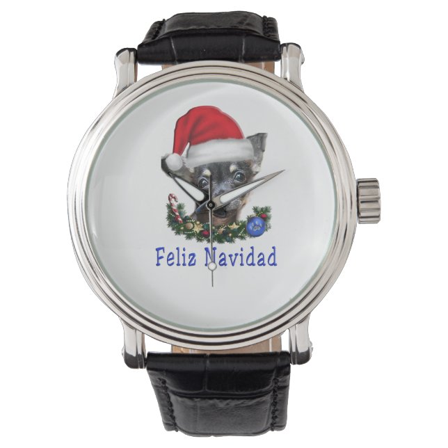 Chihuahua-Geschenke Armbanduhr (Vorderseite)