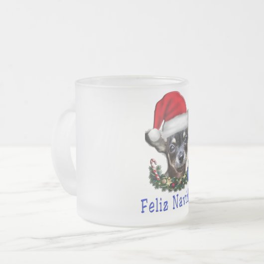 Chihuahua-Geschenke Mattglastasse (Vorderseite Links)