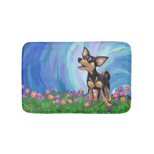 Chihuahua Geschenke und Accessoires Badematte (Vorderseite)