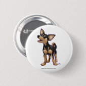 Chihuahua Geschenke und Accessoires Button (Vorne & Hinten)