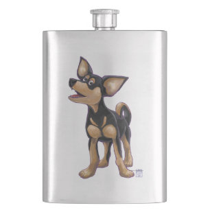Chihuahua Geschenke und Accessoires Flachmann