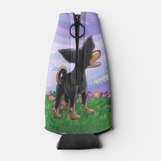 Chihuahua Geschenke und Accessoires Flaschenkühler (Rückseite)