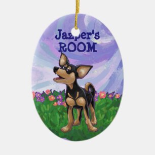 Chihuahua Geschenke und Accessoires Keramik Ornament