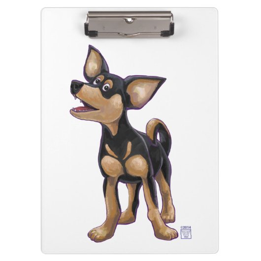 Chihuahua Geschenke und Accessoires Klemmbrett (Vorderseite)