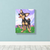 Chihuahua Geschenke und Accessoires Leinwanddruck (Insitu (Holzboden))