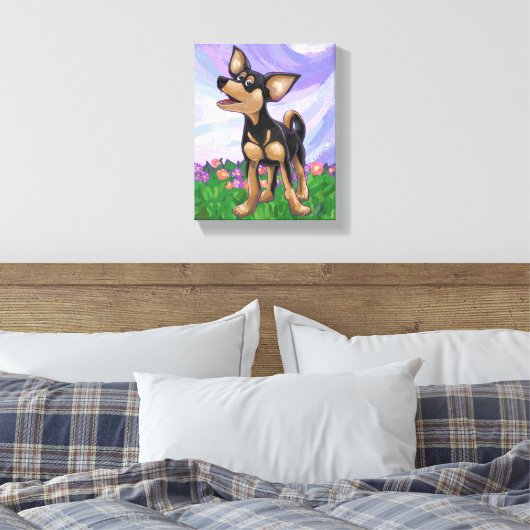 Chihuahua Geschenke und Accessoires Leinwanddruck (Insitu (Schlafzimmer))