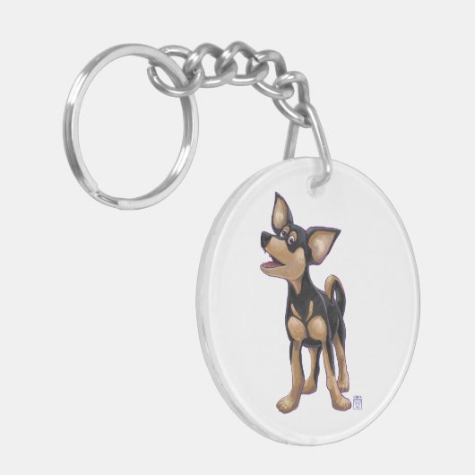 Chihuahua Geschenke und Accessoires Schlüsselanhänger (Vorderseite links)