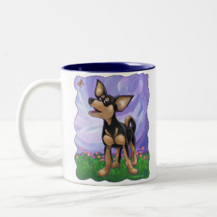 Chihuahua Geschenke und Accessoires Zweifarbige Tasse