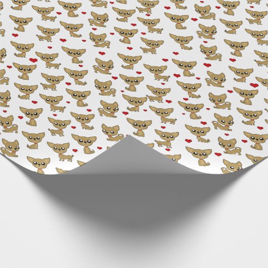 Chihuahua Geschenkpapier (Ecke)
