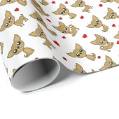Chihuahua Geschenkpapier (Rolleneckpunkt)